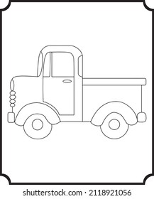 Vehicles Coloring Book for Kids and Toddlers