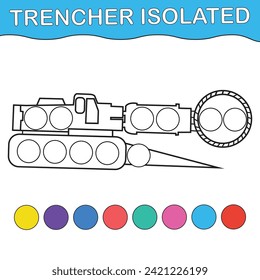 vehicles dot marker coloring page 