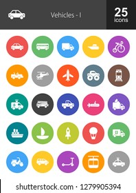 Vehicles Filled Icons