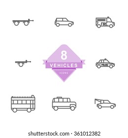Vehicles ( Line Icons )