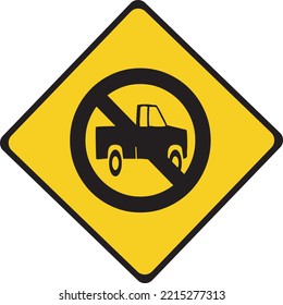 vehicles are prohibited symbol vector icon flat sign symbol with exclamation mark isolated on white background