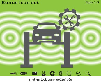 Vehicles for repair, icon, vector illustration eps10
