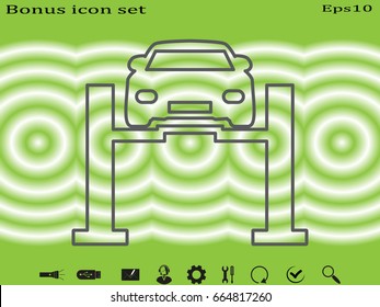 Vehicles for repair, icon, vector illustration eps10