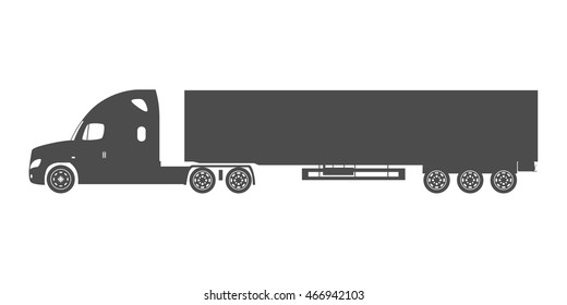 Vehicles set. Cargo Truck and Van
