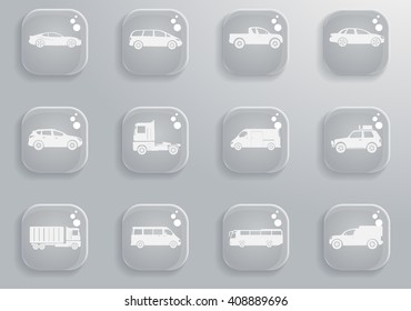 Vehicles  simply symbols for web and user interface