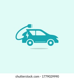 Vehicles symbol electric car vector illustration
