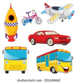 Vehicles Vector Set