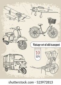 vehicles, vintage set
