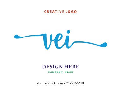 VEI lettering logo is simple, easy to understand and authoritative