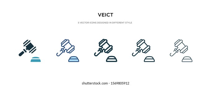 veict icon in different style vector illustration. two colored and black veict vector icons designed in filled, outline, line and stroke style can be used for web, mobile, ui