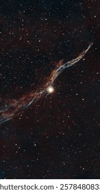 The Veil nebula (NGC 6960), 1,470 light years in the constellation Cygnus