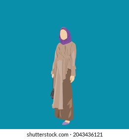 diseño vectorial de modelo de mujer con velo