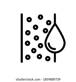 Vein, vessel flat line vector icon for mobile application, button and website design. Illustration isolated on white background. EPS 10 design, logo, app, infographic, 