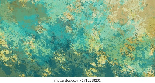 Fondo grunge veteado o textura rayada con sensación vintage y diferentes patrones de color: amarillo (beige); verde; azul; rojo (naranja); cian. EPS 10