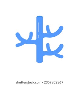 Veins icon in vector. Illustration