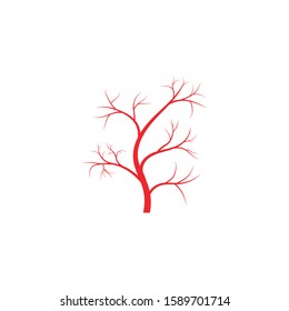 Veins icon Vector Illustration design Logo template