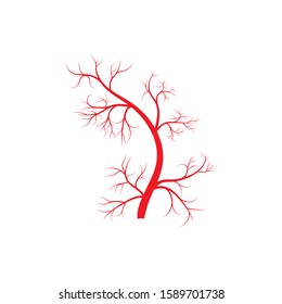 Veins icon Vector Illustration design Logo template