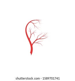 Veins icon Vector Illustration design Logo template