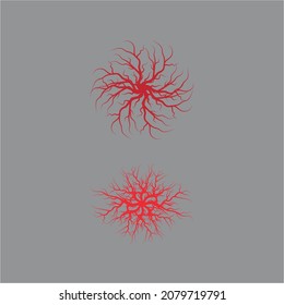 Icono de venas Vector Modelo de diseño Ilustración