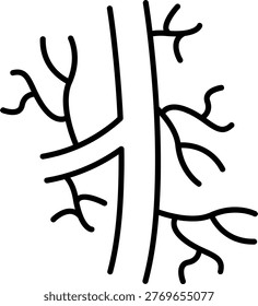 Veins Illustration vector Icon Design