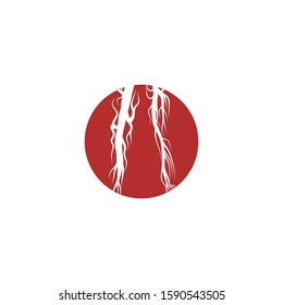Veins Logo Template vector. symbol nature.