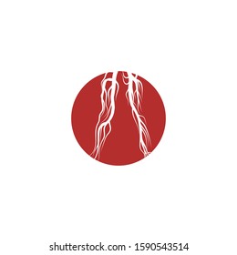 Veins Logo Template vector. symbol nature.