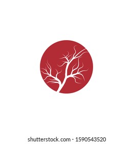 Veins Logo Template vector. symbol nature.