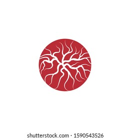 Veins Logo Template vector. symbol nature.
