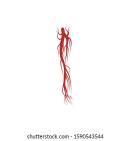 Veins Logo Template vector. symbol nature.