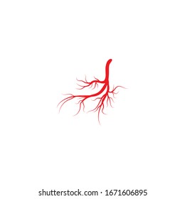 Vektorillustration für Venen-Logo-Vorlage