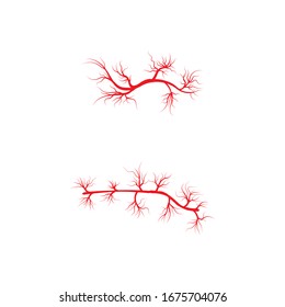 Características del símbolo vectorial de la plantilla de logotipo venas