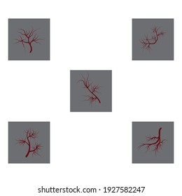 Veins Logo Template vector symbol medical design