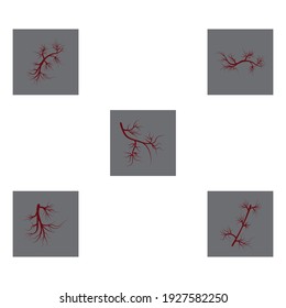 Veins Logo Template vector symbol medical design