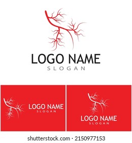 Venen Logo Vorlage Vektorsymbol für medizinisches Design