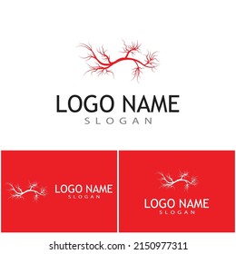 Veins Logo Template vector symbol medical design