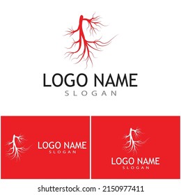 Veins Logo Template vector symbol medical design