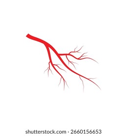 Veins logo vector and symbol design