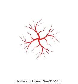 Veins logo vector and symbol design