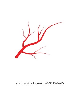 Diseño de Vector y símbolo de logotipo de venas