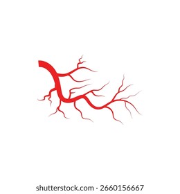 Veias logotipo vetor e símbolo design