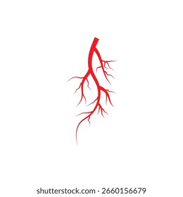 Veins logo vector and symbol design