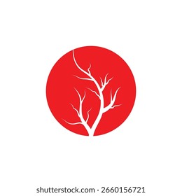 Veins logo vector and symbol design
