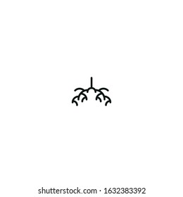 veins vector icon on white background
