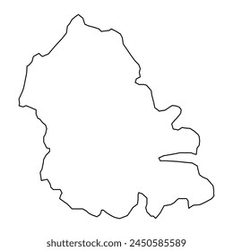 Vejle Municipality map, administrative division of Denmark. Vector illustration.