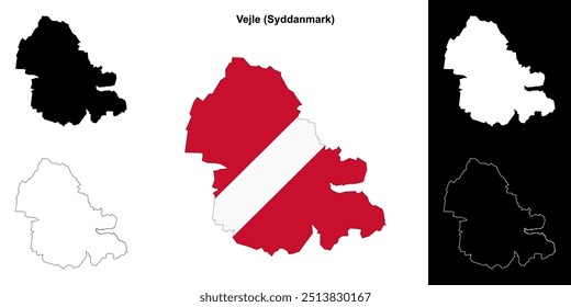 Mapa do município de Vejle