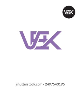VEK Logo Letter Monogram Design