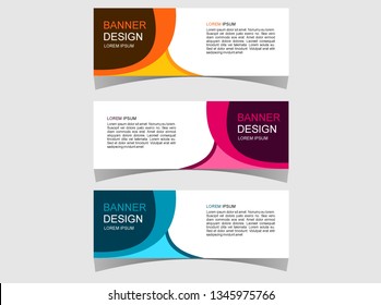 Vektor abstract geometric design of web banner templates