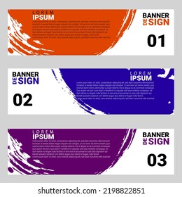 Vektor abstrak desain banner web Template, abstract background, design banner, vektor eps 10