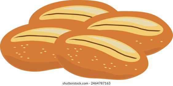 Vektor Brötchen - Backwaren vom Bäcker