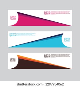 vektor  banner abstrack geometric simple modern 